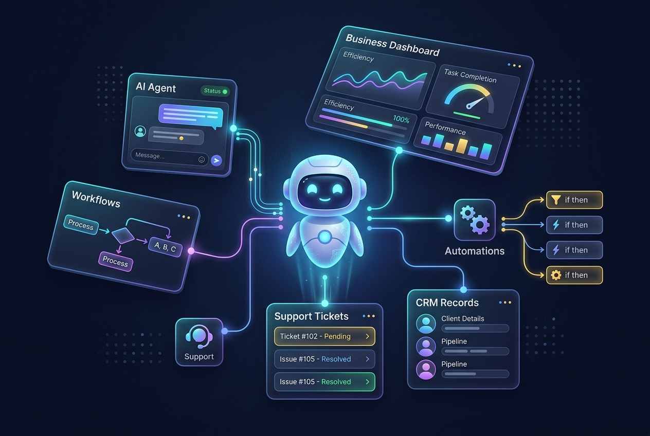 AI Agents & Business Systems service visual