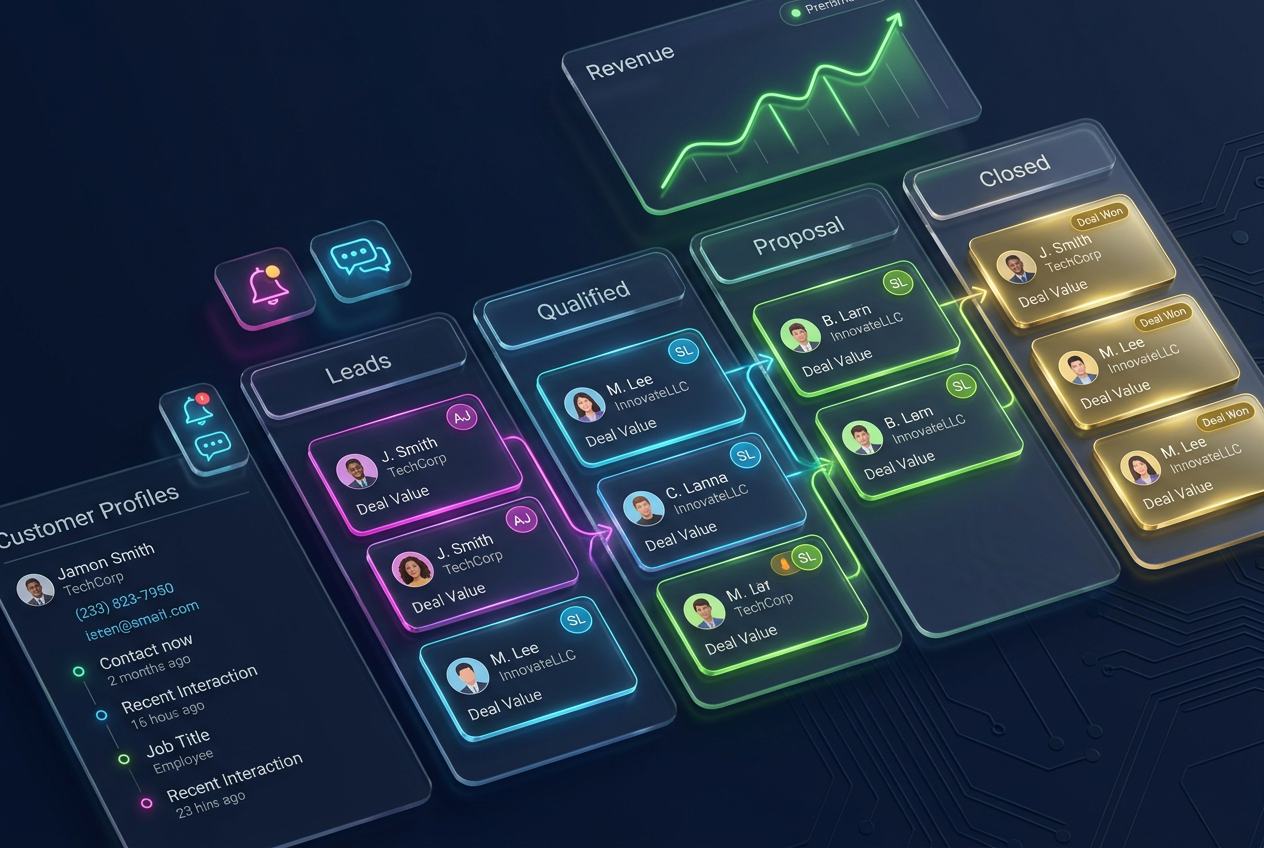 CRM & Sales Automation service visual