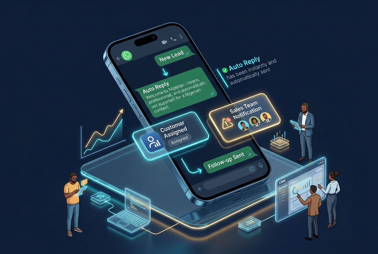 WhatsApp Lead Automation featured solution visual